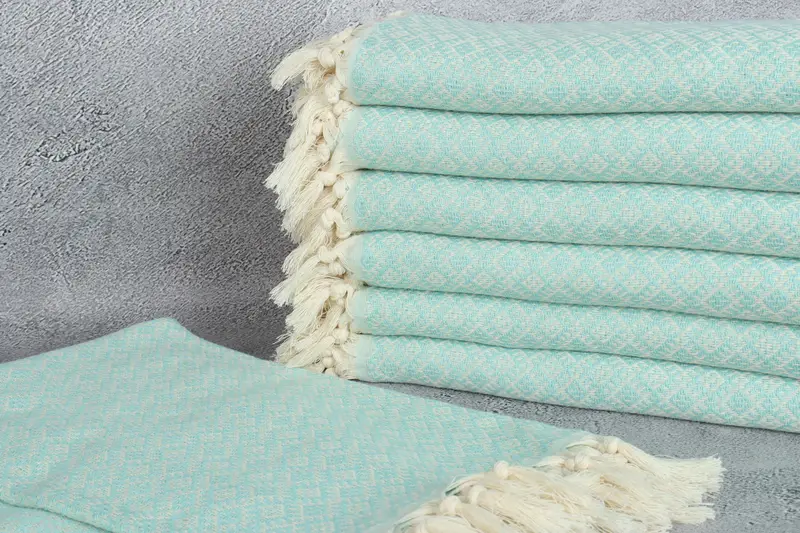 70x40 Cotton Diamond Towel, Bridal Shower Favors, Turkish bath towel, Luxury Turkish peshtemal beach towel, Turkish beach towel, Xmas Gifts - 2