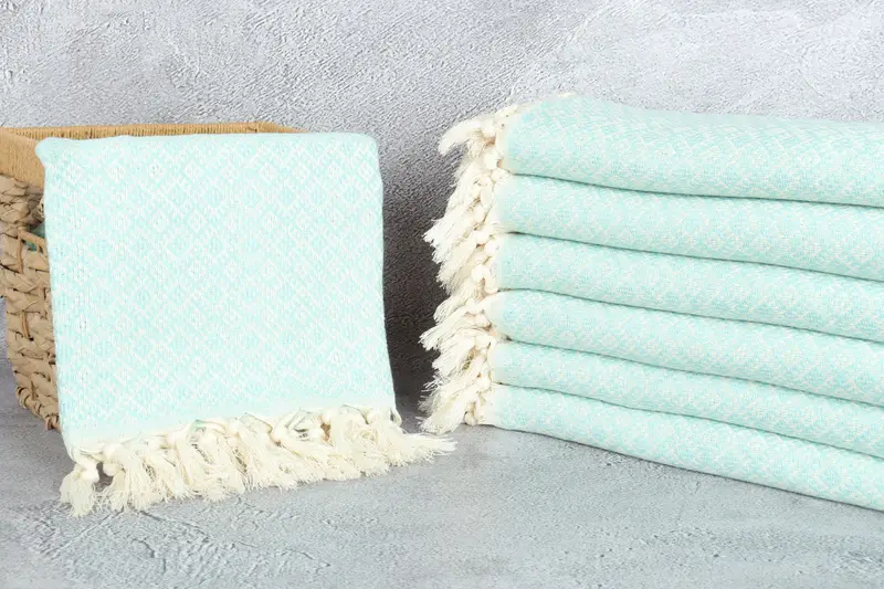 70x40 Cotton Diamond Towel, Bridal Shower Favors, Turkish bath towel, Luxury Turkish peshtemal beach towel, Turkish beach towel, Xmas Gifts - 3