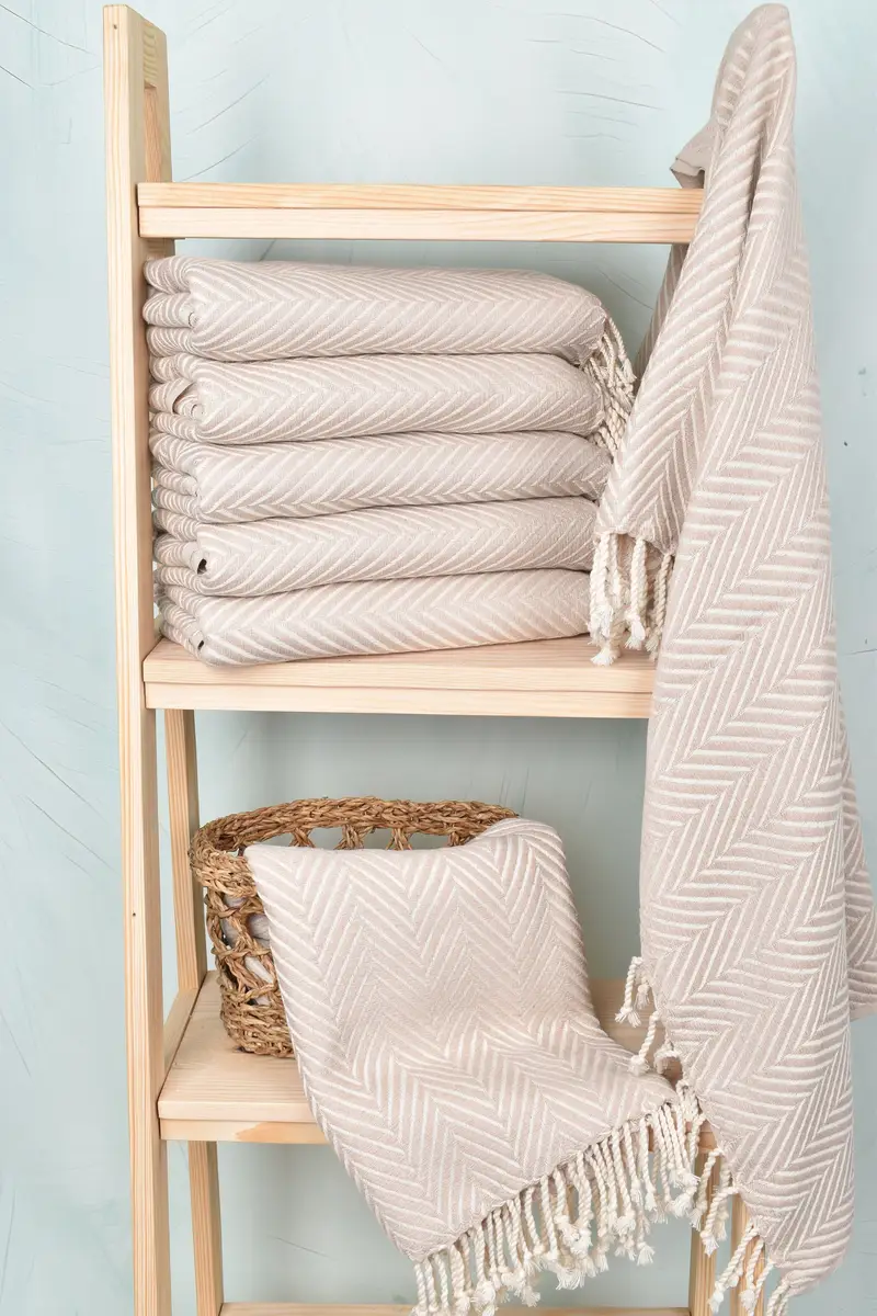Best Friend Gift, 70x40 Cotton Striped Towel, Bridesmaid Gift Towel, Bachelorette Party Favors Beach, Organic Turkish towel, Custom Beach Towels - 3