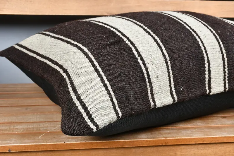 Vintage Pillow, Bed Cushion Cover, Kilim Pillow, Turkish Pillow, Accent Pillow Sham, Colorful Pillow, 20x28 White Cushion Case, Pillow Case - 4