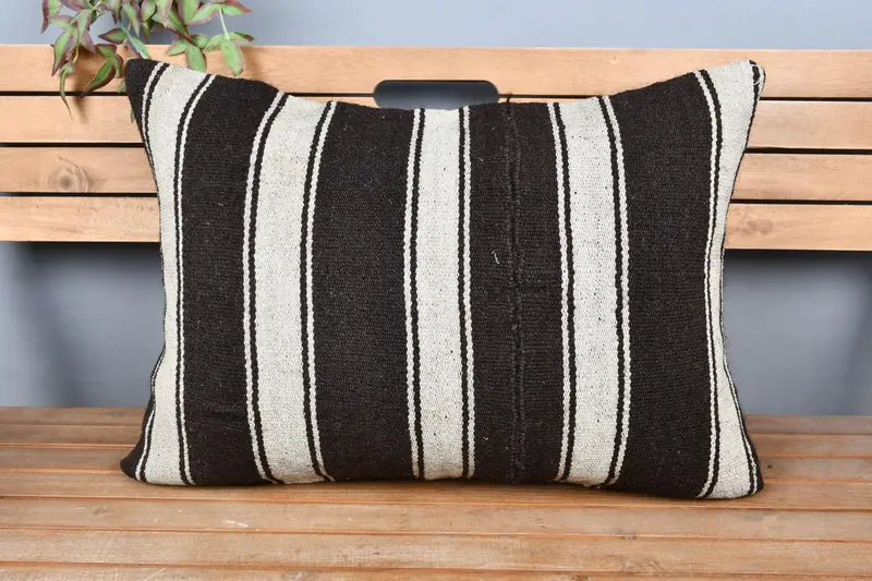 Vintage Pillow, Bed Cushion Cover, Kilim Pillow, Turkish Pillow, Accent Pillow Sham, Colorful Pillow, 20x28 White Cushion Case, Pillow Case - 6