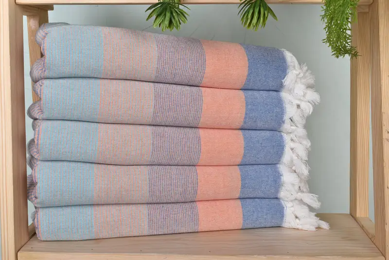 Friends Beach Towel, Personalized Gifts, Xmas Gifts, Organic Towel, Personalized Bridesmaid Gift, Bachelor Gifts, 68x40 Cotton Striped Towel - 1