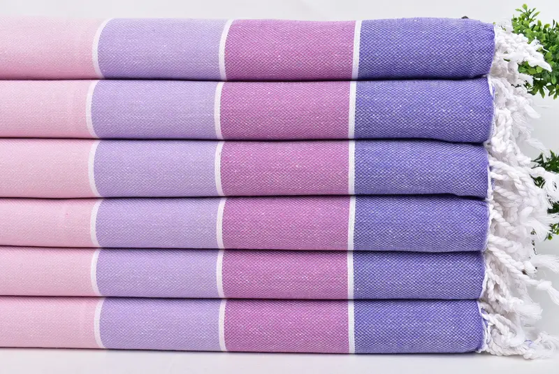 Handwoven Turkish Towel, 70x40 Cotton Striped Towel, Employee Gifts, Custom Beach Towel, Monogrammed Turkish Towel, Summer Gift, Gifts For Him - 3