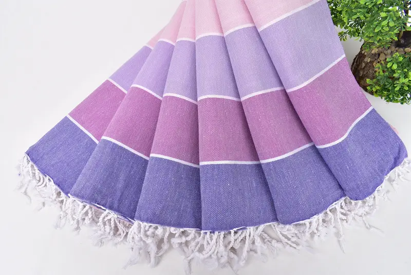 Handwoven Turkish Towel, 70x40 Cotton Striped Towel, Employee Gifts, Custom Beach Towel, Monogrammed Turkish Towel, Summer Gift, Gifts For Him - 4