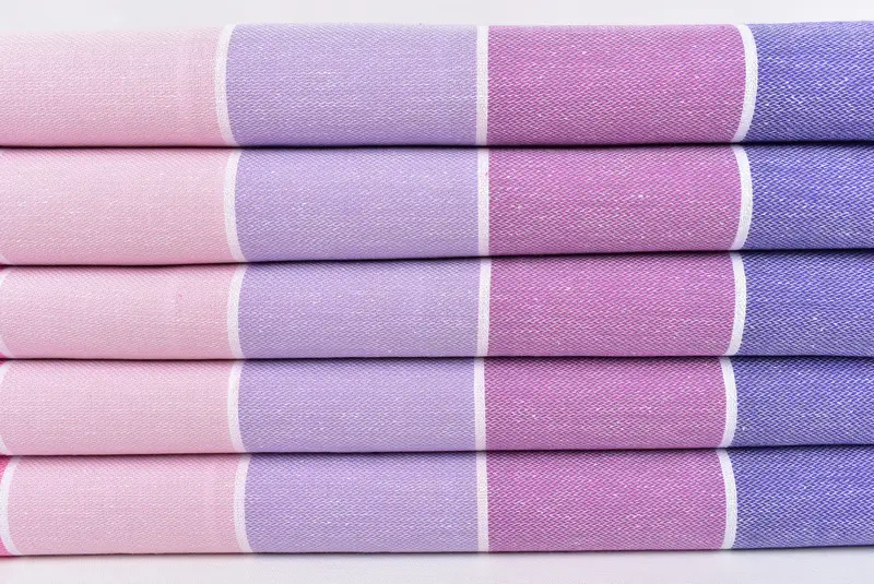 Handwoven Turkish Towel, 70x40 Cotton Striped Towel, Employee Gifts, Custom Beach Towel, Monogrammed Turkish Towel, Summer Gift, Gifts For Him - 2