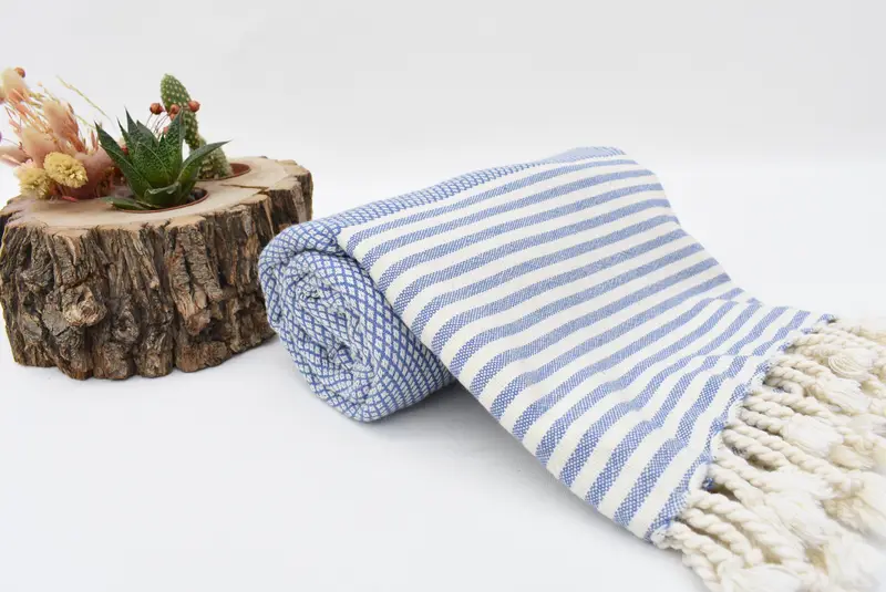 Housewarming Gift, 68x32 Cotton Striped Towel, Best Friend Christmas Gift, Sand-free towel, Soft and absorbent Turkish towel, Home Decor Gifts - 7