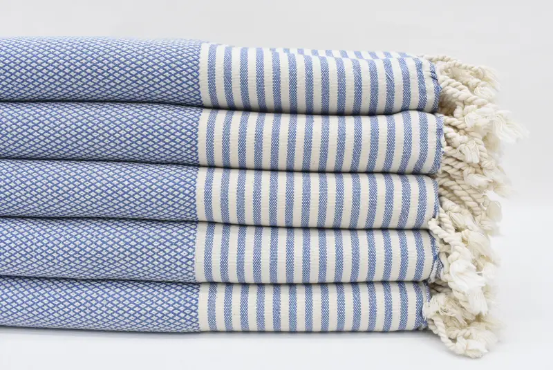 Housewarming Gift, 68x32 Cotton Striped Towel, Best Friend Christmas Gift, Sand-free towel, Soft and absorbent Turkish towel, Home Decor Gifts - 1