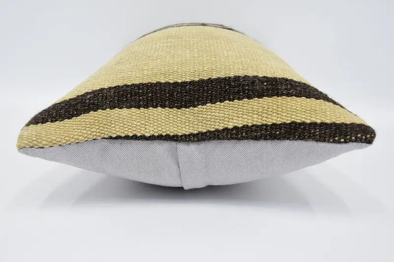 Kilim Pillow Cover, 12x20 Beige Pillow, Pillow Sham, Vintage Pillow, Boho Pillow Sham Cover, Boho Throw Cushion, One Of A Kind Pillow, Rustic Pillow - 5