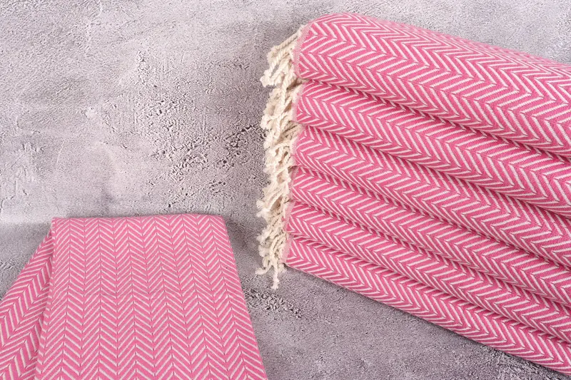 Gift For Boyfriend, Housewarming Gift, Organic Beach Towel, Peshtemal Towel, Hammam Towel USA, 70x40 Cotton Zig zag Towel, Turkish Towel Beach - 2