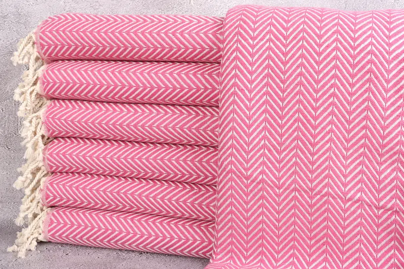 Gift For Boyfriend, Housewarming Gift, Organic Beach Towel, Peshtemal Towel, Hammam Towel USA, 70x40 Cotton Zig zag Towel, Turkish Towel Beach - 1