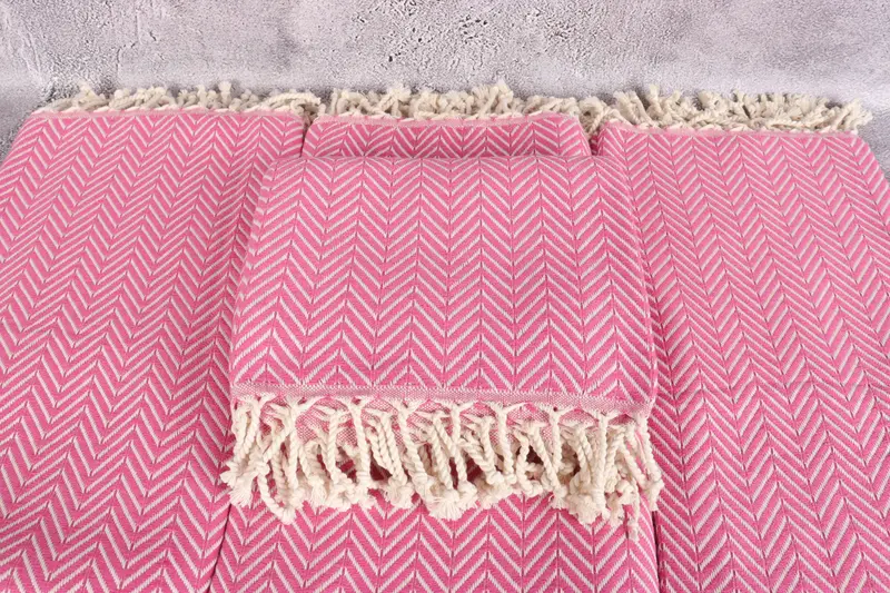 Gift For Boyfriend, Housewarming Gift, Organic Beach Towel, Peshtemal Towel, Hammam Towel USA, 70x40 Cotton Zig zag Towel, Turkish Towel Beach - 4