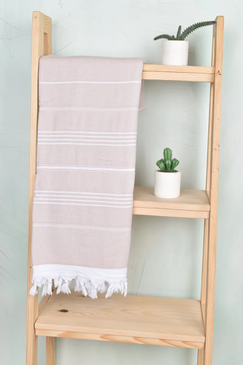 Beach Towel Personalized, Beach Towel Bulk, Bathroom Towel, Lightweight Turkish towel, Wedding Gifts Towel, 70x36 Cotton Striped Terry Towel - 16