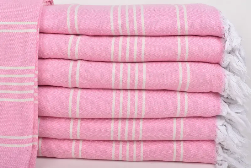 Customized Turkish Blanket, 96x70 Cotton Striped Towel, Custom Blanket, Turkish Bedspread, Woven Blanket, Personalized Gifts, Gifts For Him - 2