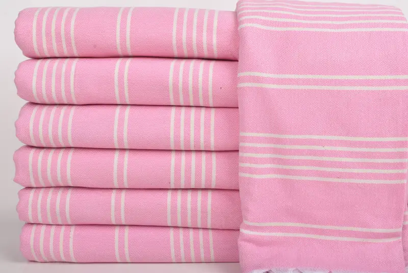 Customized Turkish Blanket, 96x70 Cotton Striped Towel, Custom Blanket, Turkish Bedspread, Woven Blanket, Personalized Gifts, Gifts For Him - 3