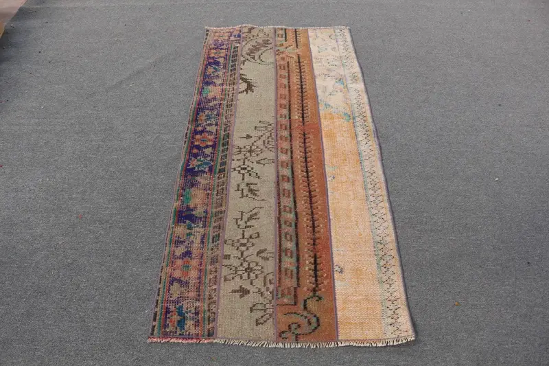 Regenbogen-Perserteppich, 2,4 x 5,3 Fuß, lebendiges Dekor