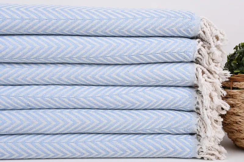 Organic towel, Wedding Towel, Arizona Bachelorette Party Favors, Housewarming Gift, 70x40 Cotton Zig zag Towel, Peshtemal, Peshtemal Towel - 2
