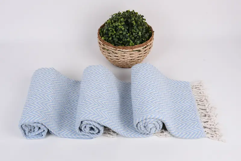Organic towel, Wedding Towel, Arizona Bachelorette Party Favors, Housewarming Gift, 70x40 Cotton Zig zag Towel, Peshtemal, Peshtemal Towel - 8