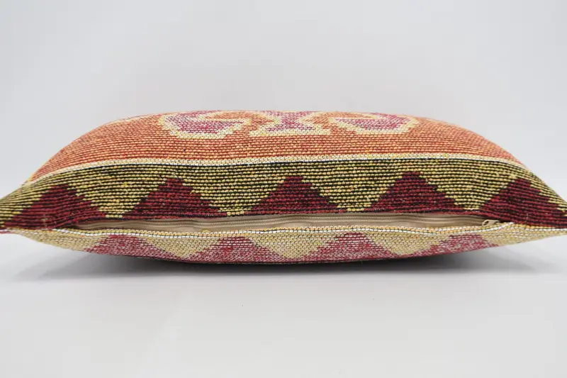 Armchair Cushion Cover, 12x24 Yellow Cushion Cover, Vintage Pillow, Ethnical Kilim Rug Pillow, Antique Pillows, Cushion, Wholesale Pillow Cover - 6