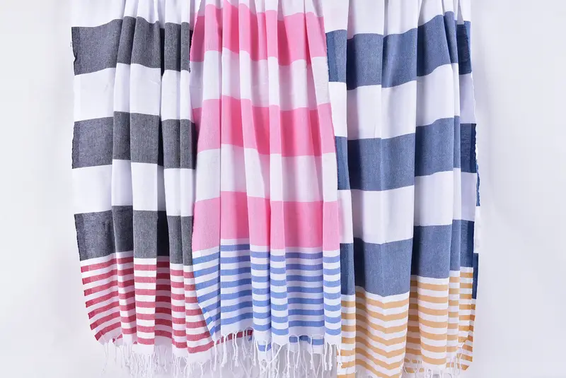 Bachelor Towel, Personalized Beach Towel, Unique Gift, Organic Turkish towel, Absorbent Turkish towel, 70x40 Cotton Striped Towel, Decorative Towel - 8