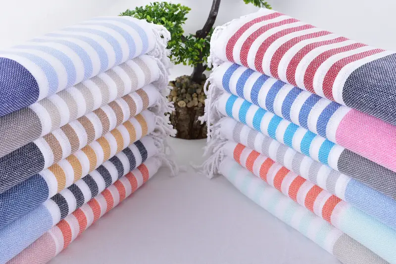 Bachelor Towel, Personalized Beach Towel, Unique Gift, Organic Turkish towel, Absorbent Turkish towel, 70x40 Cotton Striped Towel, Decorative Towel - 3