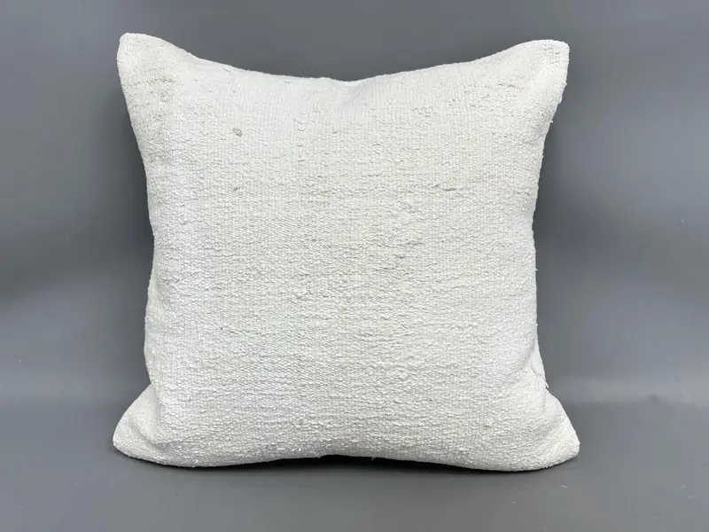 Pillow Sham, Southwestern Pillow Case, 24x24 Beige Cushion, Car Pillow Case, Antique Pillows, Pillow for Couch, Ethnical Kilim Rug Pillow - 4