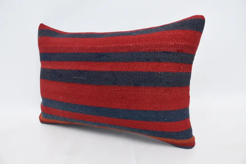 16x24 Red Cushion Case, Pillow, Seat Cushion Case, Boho Pillow, Vintage Kilim Throw Pillow, Boho Pillow Sham Cover, Authentic Pillow Sham - 4