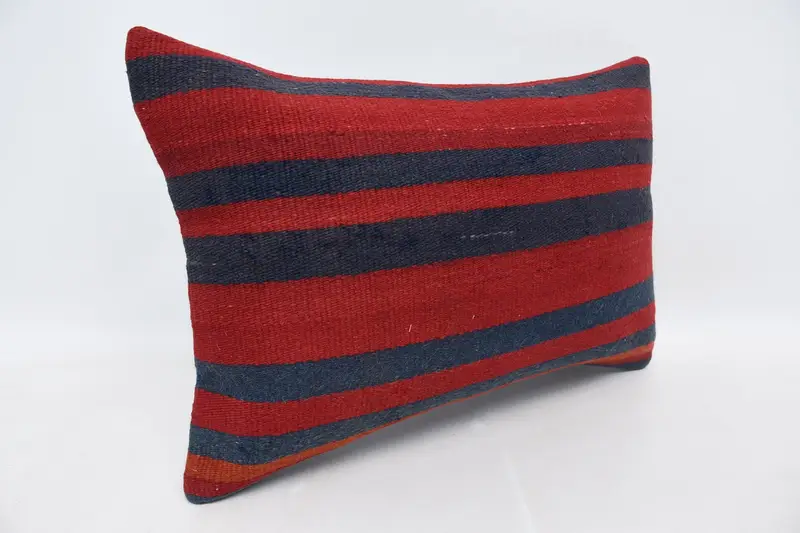 16x24 Red Cushion Case, Pillow, Seat Cushion Case, Boho Pillow, Vintage Kilim Throw Pillow, Boho Pillow Sham Cover, Authentic Pillow Sham - 3