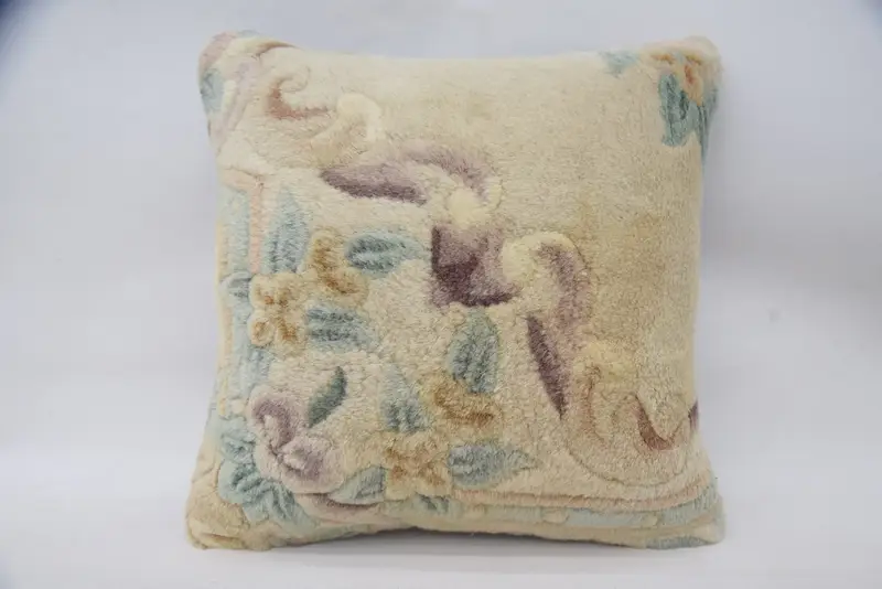 Boho Pillow, Pastel Pillow, Pillow for Couch, 18x18 Beige Pillow Case, Pillow Cover, Lounge Throw Cushion Case, Gift Pillow - 4