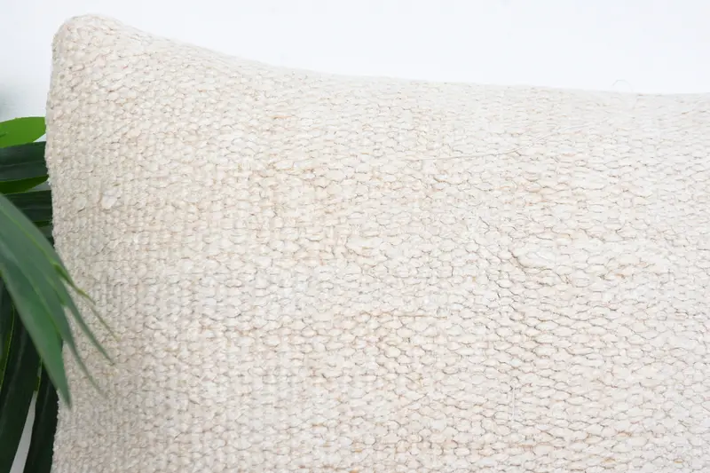Ethnical Kilim Rug Pillow, 16x16 White Pillow Cover, Southwestern Cushion, Pillow Cover, Throw Kilim Pillow, Vintage Pillow - 2