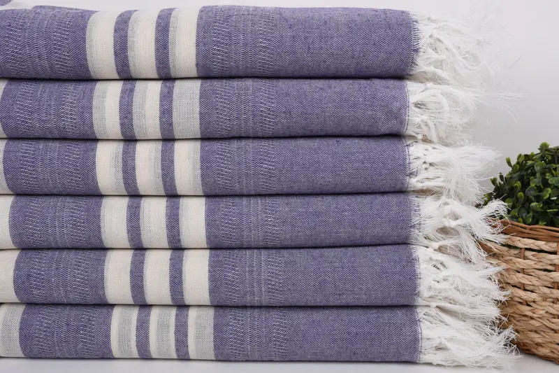Custom Towel, Gym Towel, Personalized Turkish Towel, 68x40 Cotton Striped Towel, Sand-Resistant Peshtemal, Gift For Bride, Bridesmaid Gift Towel - 2
