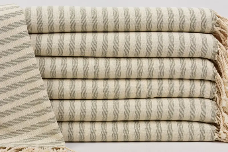 Gift For Mom, Turkish Towel Monogram, Bachelorette Party Gifts, 70x40 Cotton Striped Towel, Monogrammed Turkish Towel, Wedding Gift, Handmade Gift - 1
