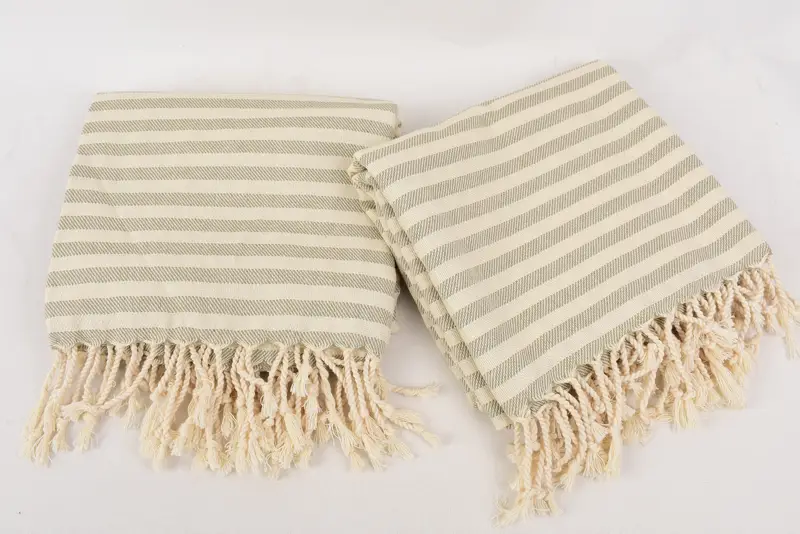 Gift For Mom, Turkish Towel Monogram, Bachelorette Party Gifts, 70x40 Cotton Striped Towel, Monogrammed Turkish Towel, Wedding Gift, Handmade Gift - 6