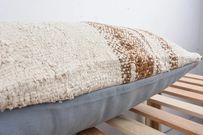 Patio Pillow, Car Pillow, 16x48 White Cushion Case, Interior Designer Pillow, Cushion Cover, Toss Pillow, Vintage Pillow, Boho Pillow Sham Cover - 7