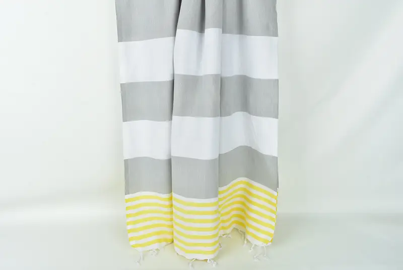 Beach towel, Housewarming Gift, Custom Wedding Gift, Mother Of The Groom Gift, 70x40 Cotton Striped Towel, Fringed Turkish towel for poolside - 8