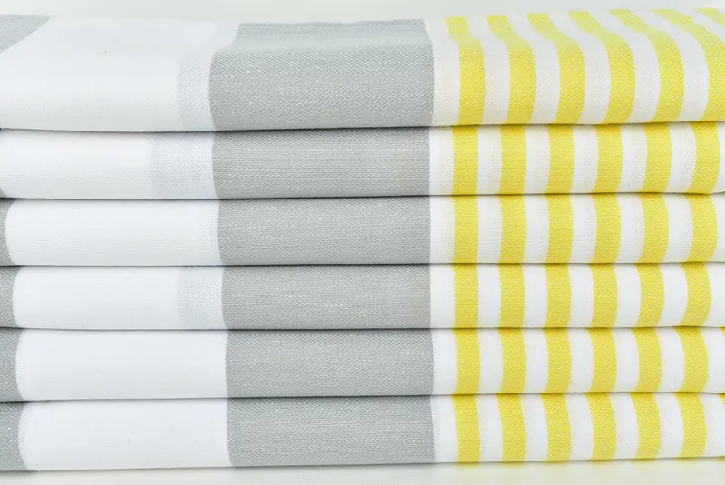 Beach towel, Housewarming Gift, Custom Wedding Gift, Mother Of The Groom Gift, 70x40 Cotton Striped Towel, Fringed Turkish towel for poolside - 2