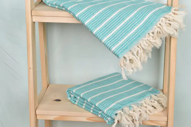 Bachelorette Party Decorations, 70x40 Cotton Striped Towel, Gift Boxes Towel, Yoga Towel, Wedding Gift, Peshtemal Towel, Luxury Turkish Bath Towel - 5