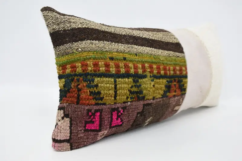 Vintage Kilim Pillow, 12x24 White Pillow Cover, Cushion, Personalized Gift Pillow Cushion Case, Interior Designer Pillow, Home Decor Pillow - 3
