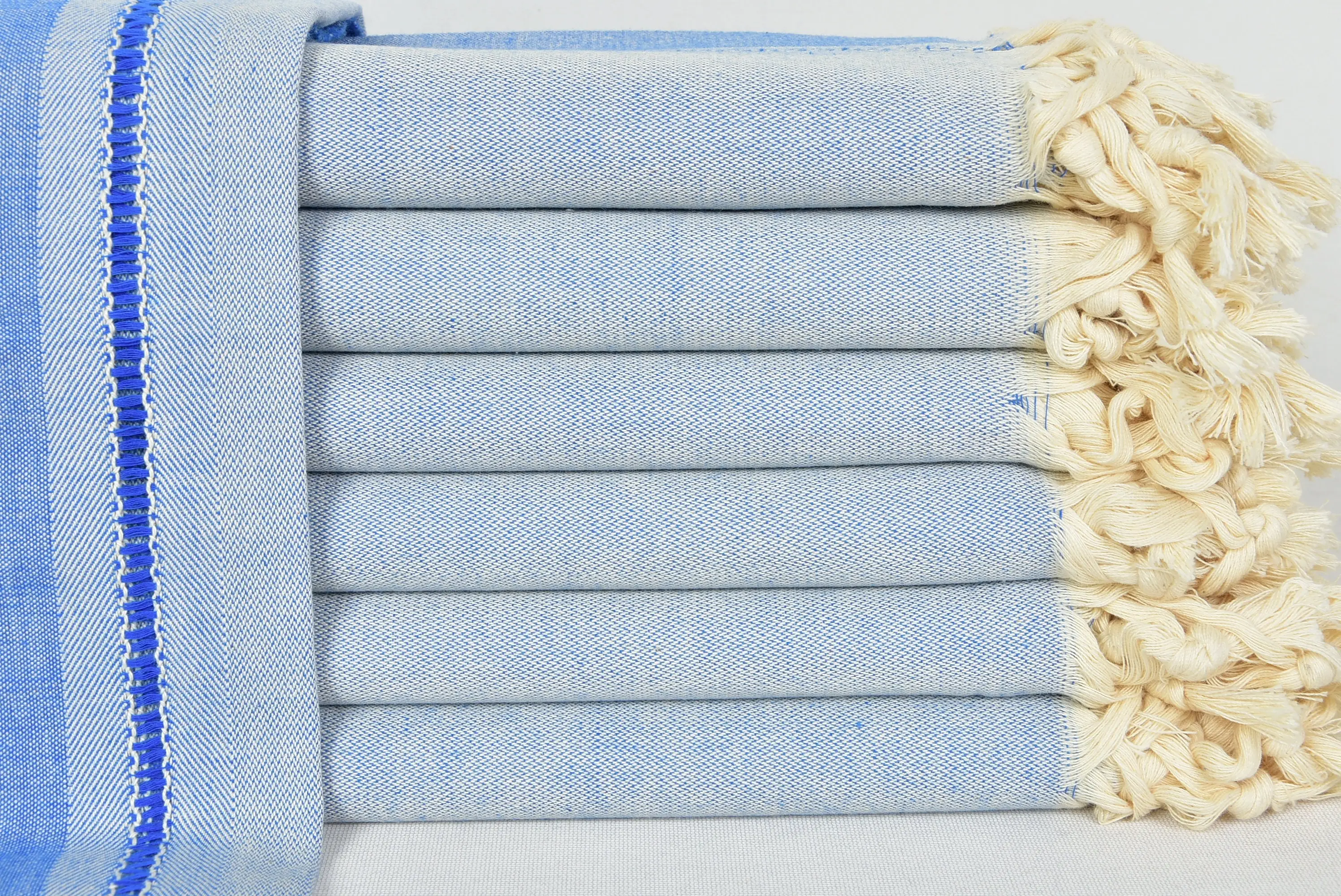 Beach Towel Blue Personalized Turkish Cotton, 40x70 Inches - 1