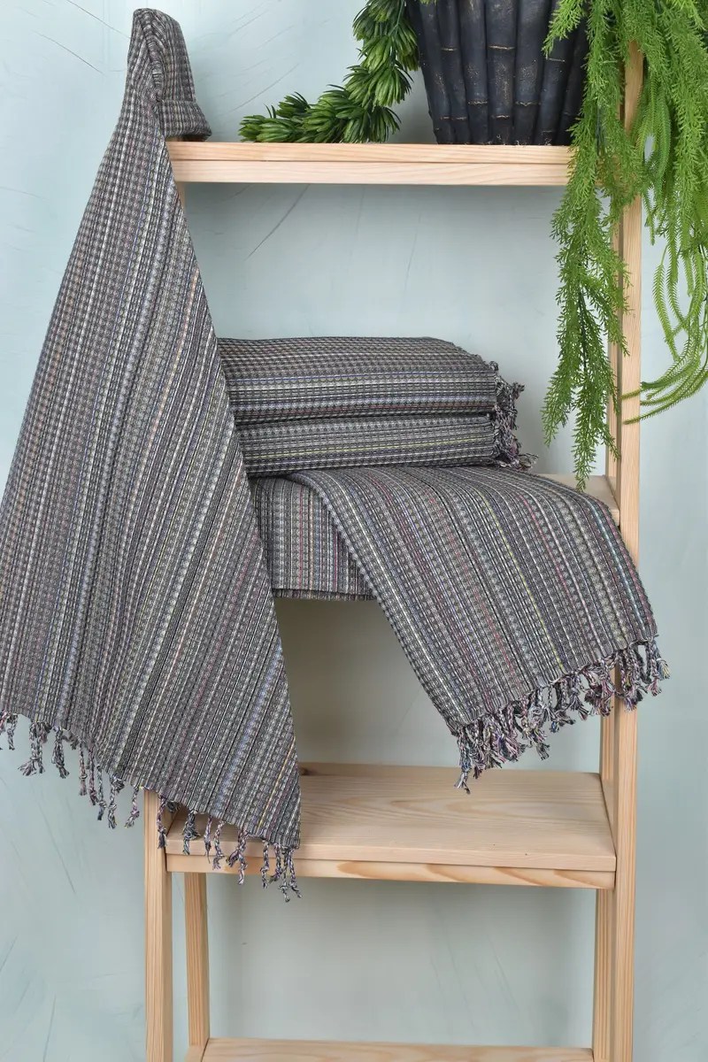 Gift Boxes Towel, Traditional Turkish peshtemal for hammam, 70x40 Cotton Geometric Towel, Organic towel, Gym Towel, Wedding Gift, Summer Gift - 6