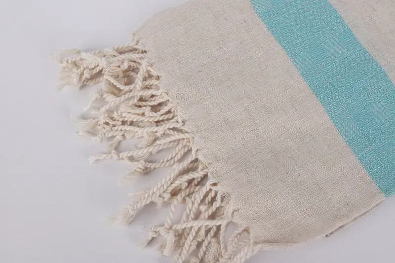 Best Friend Gift Ideas, Custom Gift, Girls Weekend Favors, Organic Turkish towel, Best Beach Towel, Peshtemal Towel, 70x36 Linen Striped Towel - 7