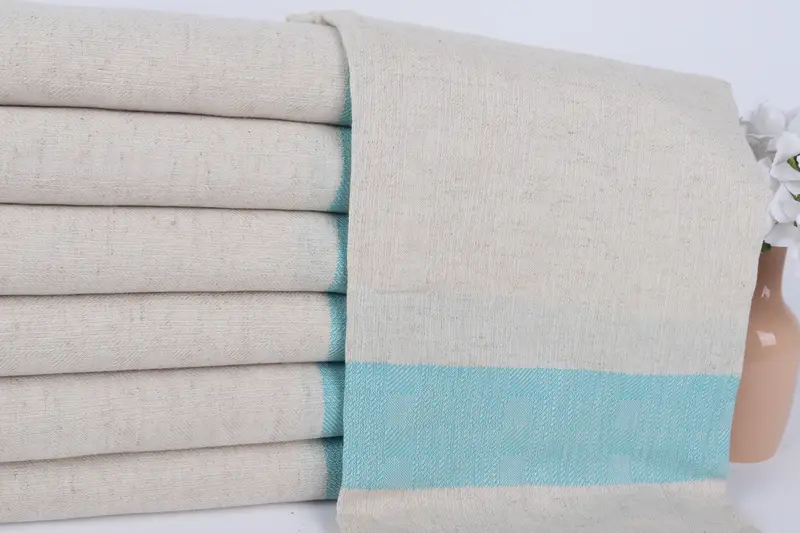 Best Friend Gift Ideas, Custom Gift, Girls Weekend Favors, Organic Turkish towel, Best Beach Towel, Peshtemal Towel, 70x36 Linen Striped Towel - 2