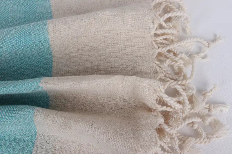 Best Friend Gift Ideas, Custom Gift, Girls Weekend Favors, Organic Turkish towel, Best Beach Towel, Peshtemal Towel, 70x36 Linen Striped Towel - 8