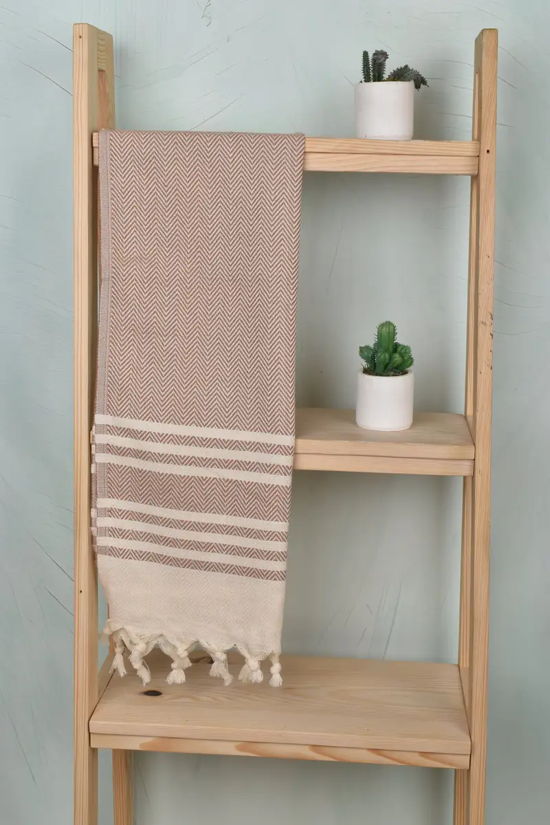 Turkish Tea Towel, 36x20 Cotton Herringbone Towel, Valentines Day Gift For Him, Boyfriend Gift, Turkish Towel Hand Towel, Small Bath Towels - 8