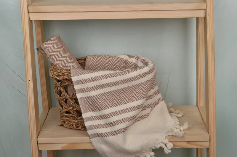 Turkish Tea Towel, 36x20 Cotton Herringbone Towel, Valentines Day Gift For Him, Boyfriend Gift, Turkish Towel Hand Towel, Small Bath Towels - 4