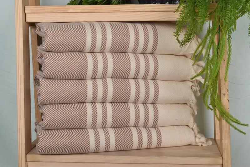 Turkish Tea Towel, 36x20 Cotton Herringbone Towel, Valentines Day Gift For Him, Boyfriend Gift, Turkish Towel Hand Towel, Small Bath Towels - 1