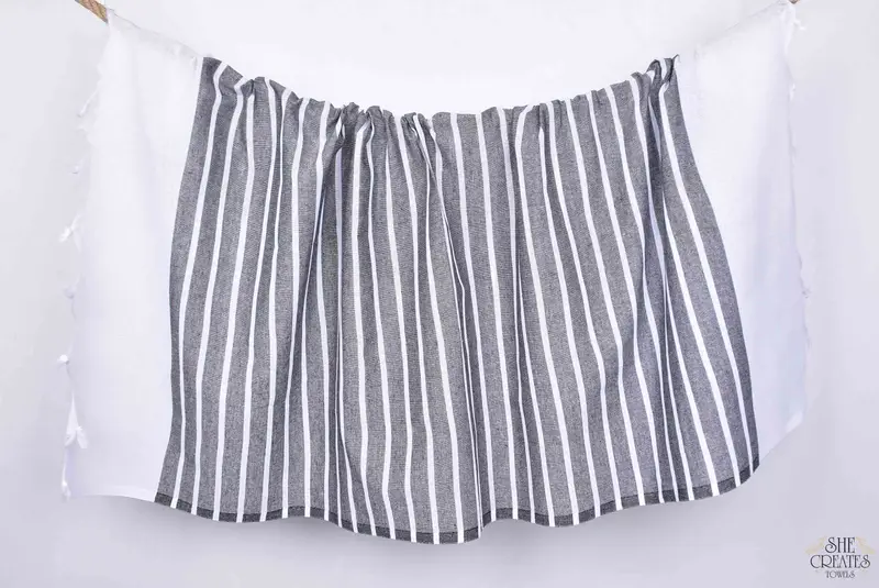Soft towel, Bathroom Towel, 70x40 Cotton Striped Towel, Bridemaids Beach Towel, Cute Beach Towel, Bachelorette Party Favors, Summer Gift - 8