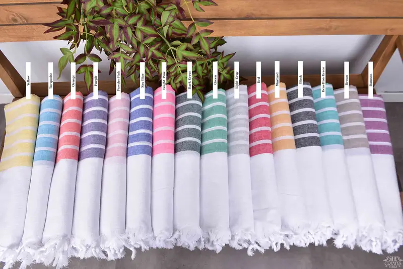 Soft towel, Bathroom Towel, 70x40 Cotton Striped Towel, Bridemaids Beach Towel, Cute Beach Towel, Bachelorette Party Favors, Summer Gift - 2