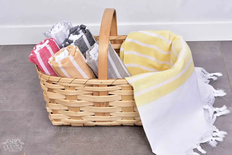 Soft towel, Bathroom Towel, 70x40 Cotton Striped Towel, Bridemaids Beach Towel, Cute Beach Towel, Bachelorette Party Favors, Summer Gift - 7