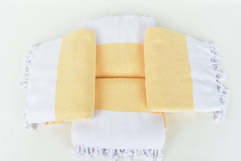 Bridesmaid Gift, House Warming Gift, Sand-resistant Turkish towel for travel, Embroidered Towel, Beach Towel Bulk, 70x40 Cotton Chevron Towel - 6
