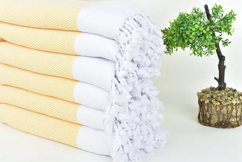 Bridesmaid Gift, House Warming Gift, Sand-resistant Turkish towel for travel, Embroidered Towel, Beach Towel Bulk, 70x40 Cotton Chevron Towel - 3